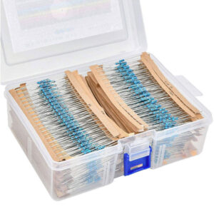 2600 stks 1 Ohm - 10 M Ohm 64 Waarden 1-4 W Metaalfilmweerstanden Assortiment Kit Tools