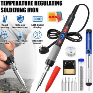 90W soldeerboutkit Elektronica Lasijzers Soldeergereedschap Verstelbare draad UK