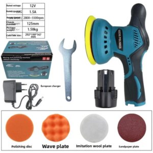 Auto Polijstmachine Voor Auto 12V Draadloze Polijstmachine 8 Versnellingen Automotive Elektrische Waxen Repareren Draadloze Schuurmachine Polish Gereedschappen