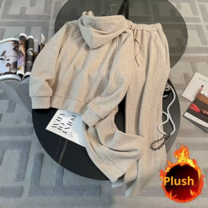 Casual fluwelen sportpak Afslanken in westerse stijl