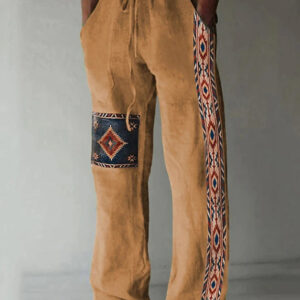 Casual strandbroek voor heren met digitale print