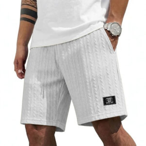 Casual strandshorts voor heren met een gevlochten