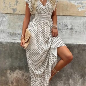 Damesmode elegante strand lange jurk