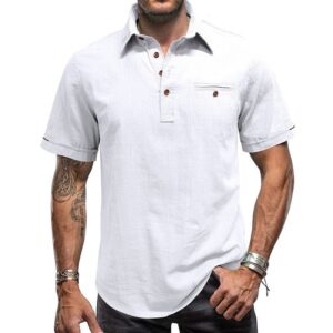 Hawaiiaans strandshirt met korte mouwen voor heren