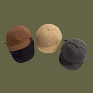 Heren- en damesstijl Effen kleur Geborduurd Eenvoudig Lachend gezicht Korte rand Verstelbare softtop Veelzijdige sportpet Geschikt voor dagelijkse uitjes, buitenreizen en fotografie