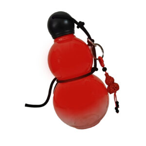 Kalebasstijl waterfles PC 800ml geïsoleerde Chinese retro draagbare sportwaterfles voor heren dames rood