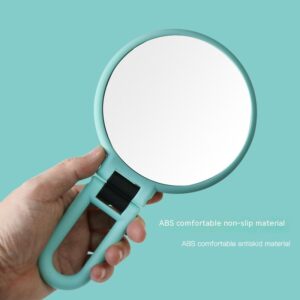 Meisje Reizen Outdoor Gadget Draagbare Handheld Dubbele Spiegel Met 10x Vergrotingseffect Schoonheid Hoge Duidelijkheid Make-up Spiegel