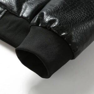 Modieuze casual trendy leren jas voor heren