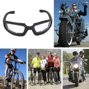 Motorrijbril Windbestendige fietsbril UV-beschermingsbestendig Gevoerde comfortabele buitensportbril