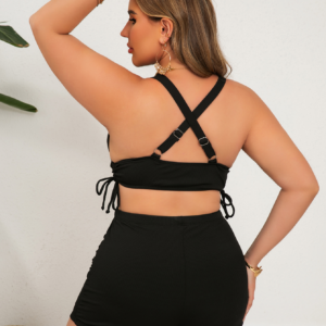 Nieuwe elegante en modieuze damesstijl Damesstrandbadpak Hoge hals Lange mouw Cover-up voor zomervakantie Resort WearBeach Tankini-M063