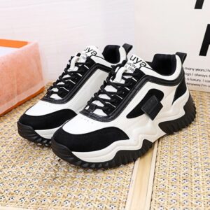 Nieuwe stijl damessportschoenen Contrastkleurige veters