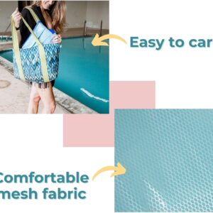 Opblaasbaar Zwembad PVC Float Lounge Fauteuil, Multifunctionele Waterhangmat, Mesh Lounge Stoel, Vlot Drifter Draagbare Strandzwembad Accessoires