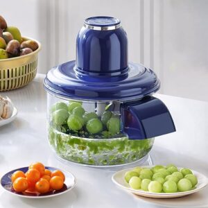 Ormos elektrische druivenschilmachine - automatische knoflook- en tomatenschiller, oplaadbaar hulpmiddel voor het verwijderen van fruitschillen voor klein fruit, thuiskeukengadget-blauw