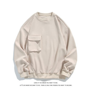 Pullover-sweatshirt met ronde hals Grote maten casual sporttop