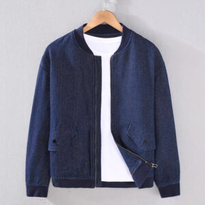 Retro honkbaljack in Japanse stijl voor jonge mannen, casual en ontspannen pasvorm
