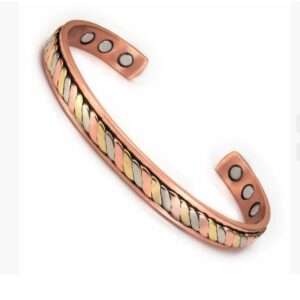 Roodkoperen vintage gedraaide geweven armband voor mannen en vrouwen