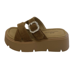 Sandalen met dikke zolen voor dames in de zomer, Retro Boken One Line Drag, Sponge Cake-strandsandalen voor buitenkleding