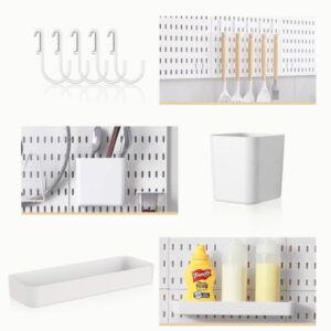 Wandgemonteerd ophangbord Opberggereedschap Peg Board Set Organizer Planken Gatplaat
