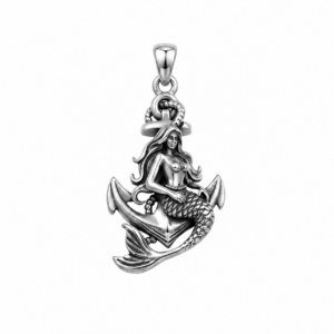 Zeemeermin hanger 925 sterling zilveren ankerhanger voor heren