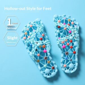 Zomer antislip indoor uitgeholde voetmassagepantoffels voor dames