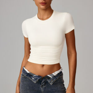 Zomer nieuwe collectie Plus-size cropped pittige meisjestop