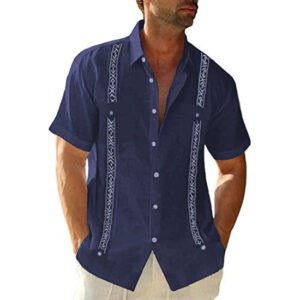 3D-geprint herenshirt met korte mouwen, strandtop