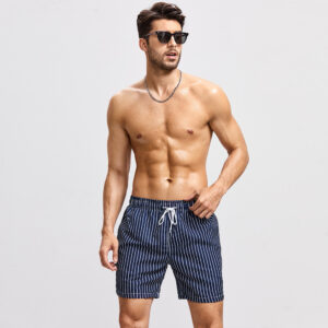 Casual strandshort voor heren met losse pasvorm en print
