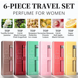 Dames 6-delige set Reisparfum 35 ml 1,18 oz Parfum voor haar PDQ Zoete gastronomische en bloemige geuren Langdurig Voor een feestje, een avondje uit en dagelijks gebruik Perfect cadeau voor vriendin, beste vriend, moeder