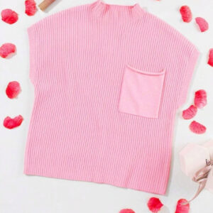 Dames zomer geribbeld trui vest