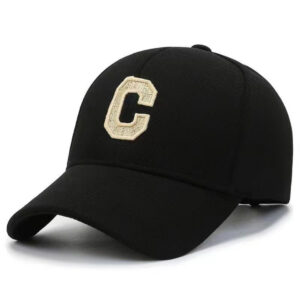 Driedimensionale Letter C hardtop baseballpet geschikt voor zowel mannen als vrouwen Ademende muts, Amerikaanse stijl Retro Outdoor Casual hoed