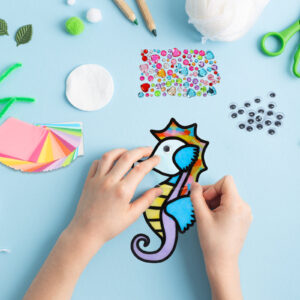 Feestdecoraties en accessoires - Set van 12 ambachtelijke kartonnen vellen met oceaanthema - Veelzijdige oceaanontwerpen voor creatieve zomerprojecten - Evenement- en feestbenodigdheden