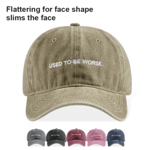 Grappige slogan was vroeger erger Vintage gewassen papa hoed Unisex casual reizen streetwear baseball cap