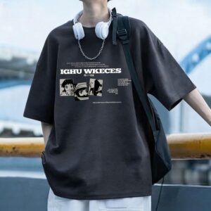 Heren T-shirt met korte mouwen Nieuwe zomerstijl Casual en loszittende top voor tieners