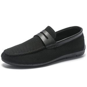 Heren zomer Flyknit Mesh ademende instapper casual schoenen