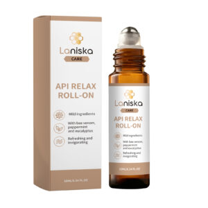 Laniska Relax Roll On aromatherapie-olie, milde verfrissende, niet-vette lichaamsmassagerollerolie 10 ml reisformaat