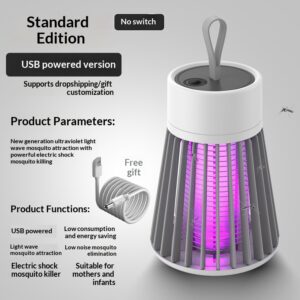 Muggenlamp Electrickill Muggenlamp voor thuis en buiten, USB opgeladen