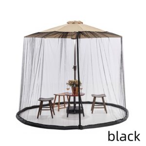 Outdoor parasolparaplu met klamboe