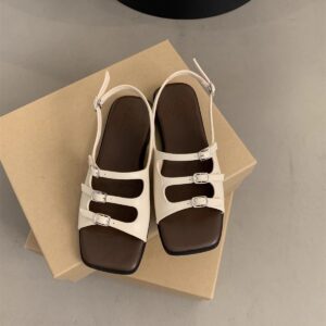 Seaside Travel Zachte platte Romeinse sandalen