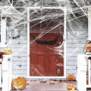 Spinnenwebben en 50 stuks nep-spinnen Super Stretch spinnenwebben Feestdecoratie voor Halloween-thema binnen- en buitendecoratie
