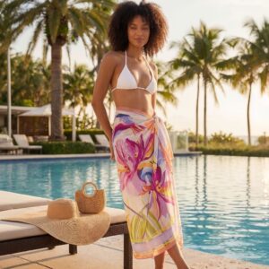 Strand Sarong Bikini Badpak Schort Chiffon