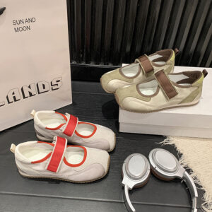 Vintage dunne Mary Jane-sandalen voor dames, nieuwe zomer- en herfstzachte zool lichtgewicht casual ballet platte sneakerschoenen