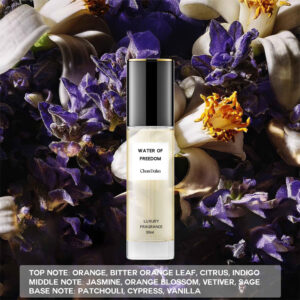 Water Of Freedom Luxe geur 30 ml, langdurige bloemige, houtachtige geur met jasmijn, oranjebloesem-vanillenoten, parfumspray in reisformaat voor mannen en vrouwen