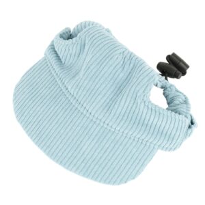 Zomer Pet Zonnehoed Verstelbare Corduroy Casual Pet Hat Lichtgewicht Stijlvolle Pet Hat Voor Honden Katten Bonenpasta Groen XS