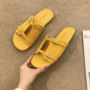 Zomer buiten nieuwe stijl retro sandalen met platte hak