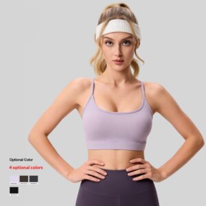 Zomer lineaire sportoutfit, anti-schuur-activewear voor hardlopen, fitness en yoga in de open lucht