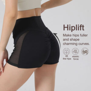 Zomer-sportshorts van mesh met halve maan