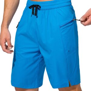 Zomerstrandshort voor heren met sneldrogende zakken en trekkoord, losse vrijetijds- en fitnessshort met vijf punten