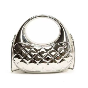 Europese en Amerikaanse snoepkleurige avondtassen, grensoverschrijdende hot-selling mode gewatteerde dameshandtassen, crossbodytassen met acrylketting voor dames