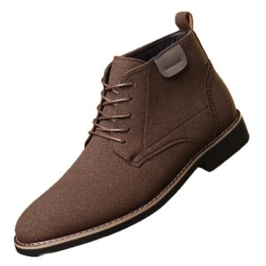 British Style Matte Leather Men's Short Boots With Laces, Business Casual Desert Boots, Men's Martin Boots, Foreign Trade Dropshipping