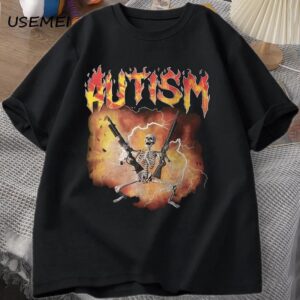 Funny Skeleton T-Shirt For Men With Autism